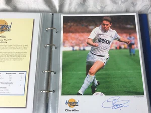 WESTMINSTER EDIZIONE AUTOGRAFATA CLIVE ALLEN SPURS QPR ENGLAND - Foto 1 di 3