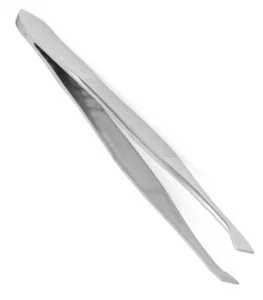 Pinzette Edelstahl 9 cm schräge Spitze (9685) - Bild 1 von 2