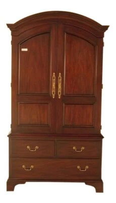 43033EC: HENKEL HARRIS modelo #165 cúpula de mogno armário superior armário guarda-roupa armário - Imagem 1 de 4