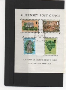 Guernsey Stamps 1975 Victor Hugo's Exile Miniature Sheet Fine Used SG MS130 - Picture 1 of 1