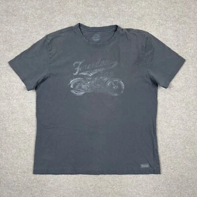 Мужская рубашка Life Is Good размер L серая с коротким рукавом дробилка футболка машина свободы - Изображение 1 из 4