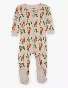 Toddler Boy's, Girl's Bunny Rabbit Easter Cotton Footed Pajama Sleeper - Picture 1 of 10