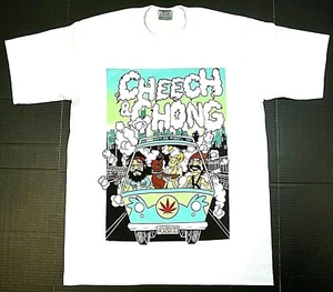 Cheech & Chong T-shirt Up In Smoke Weed Marijuana 420 Blunt Men's White Tee New - Picture 1 of 2