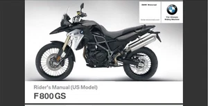 2017 BMW F800 GS USA model owner's manual (Reprint) - Picture 1 of 11