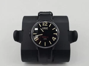 U-Boat Italo Fontana Capsoil 8108/A DLC Quartz Mens Black Analog Watch - Picture 1 of 12