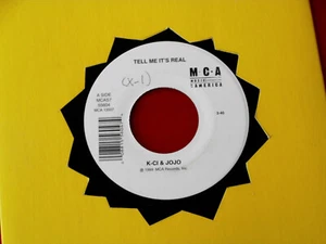 K-CI & JOJO~ TELL ME IT'S REAL~ UNPLAYED COPY~ ALL MY LIFE~ MCA RECORDS - Picture 1 of 1