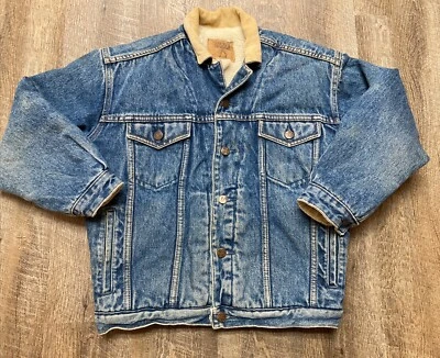 Chaqueta De Colección Gap YOUTH XLARGE Sherpa Forrada de Vellón Denim Pana Abrigo de Vaquero Foto 1 de 4