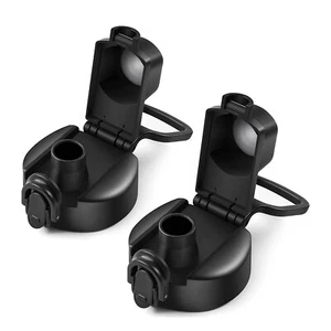 2Pcs Auto Spout Lid for Wide Mouth 12, 16, 18, 20, 32, 40, 64Oz,8666 - Foto 1 di 7