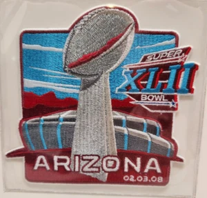 Willabee And Ward Super Bowl XLII PHOENIX, Giants VS Patriots Patch And Card - Picture 1 of 5