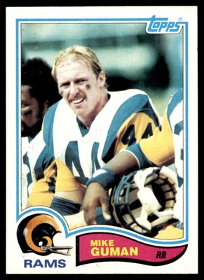 1982 Topps Mike Guman Los Angeles Rams #376 - Image 1 of 2