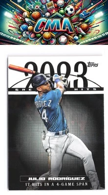 2024 Topps #23GH-17 Julio Rodríguez 2023 Greatest Hits - Image 1 of 2
