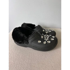 Zueco clásico forrado Simone Rocha x Crocs - Talla 9 - Negro - NUEVO - Imagen 1 de 8