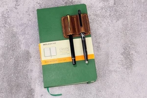 notebook pen pencil holder clip Leather pen pencil holder for notebook journal - Picture 1 of 10