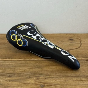 Selle Saddle Bassano Vuelta CHAMPION Retro bicycle saddle Vintage 1990s RARE - Picture 1 of 13