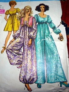 *LOVELY VTG 1960s PANTDRESS & BOLERO Sewing Pattern 12/34 - Picture 1 of 2