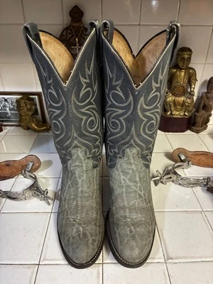 Botas de Vaquero Dan Post GRIS FANTASMA De Colección Punchy RANCH HAND RODEO DANCEHALL 8 EE. UU. Foto 1 de 4