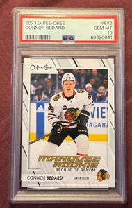 2023 Upper Deck O-Pee-Chee Connor Bedard Marquee Rookie #582 PSA 10 Gem - Picture 1 of 2