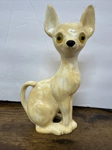 Chihuahua sentado de cerámica de California vintage - Imagen 1 de 11