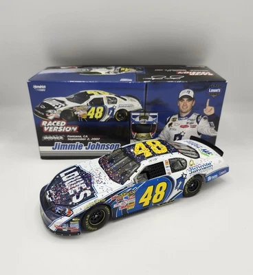 2007 Jimmie Johnson Lowe's California Win 170/708 Raced Version JJ Foundation - Image 1 of 4