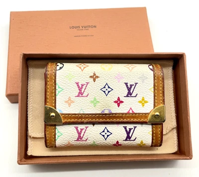 Auth Louis Vuitton Multicolor Porte Monnaie Pla M92657 Coin Purse W/B/D NS110194 - Image 1 of 4