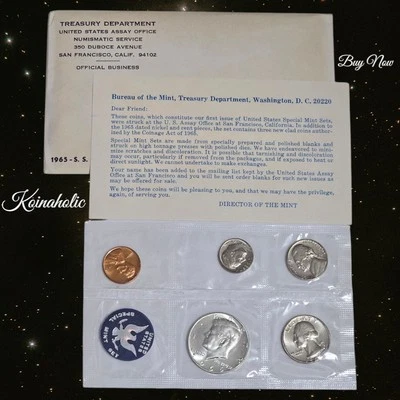 1965 Special Mint Set, SMS COA Included, Major Eye Appeal Fast Daily Ship 🚢  - Image 1 of 4