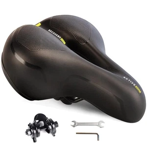 Comfortable Bike Saddle Seat for Long Rides,Extra Large Bike Seat with Dual S... - Picture 1 of 7