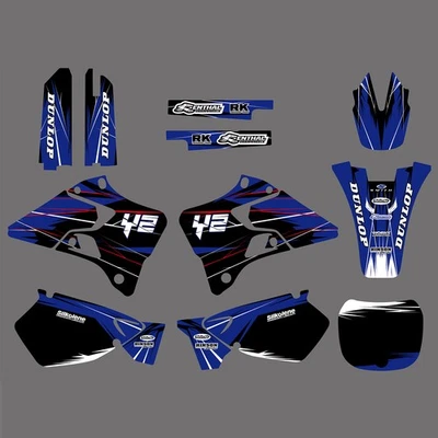 Kit de calcomanías gráficas decorativas para Yamaha YZ125 YZ250 1996 1997 1998 1999 2000 2001 Foto 1 de 3