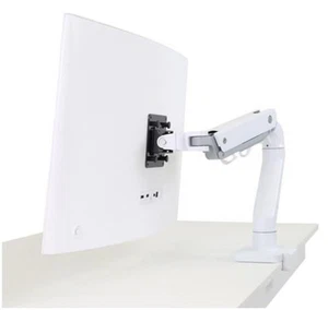 Ergotron 45-475-216 HX Desk Mount Arm Single Display Monitor (White) - Picture 1 of 7