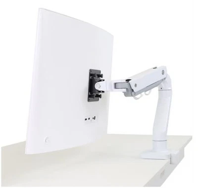 Ergotron 45-475-216 HX Desk Mount Arm Single Display Monitor (White) - Image 1 of 4