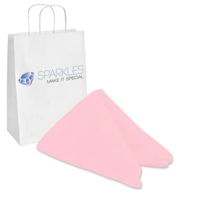 Servilleta de tela de poliéster de 17"x17" pulgadas 10 piezas - Rosa - Lino de boda restaurante tm - Imagen 1 de 6