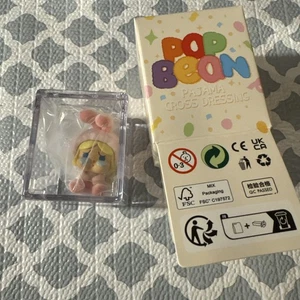 Authentic CRYBABY Pink Rabbit POP MART POP BEAN Pajama Cross Dressing Party - Picture 1 of 3