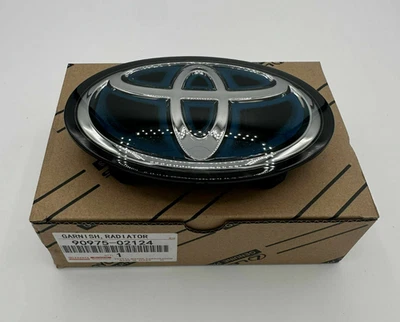 FITS TOYOTA COROLLA GRILLE FRONT EMBLEM 90975-02124 OEM 2019 20 21 22 2023 2024 - Image 1 of 3