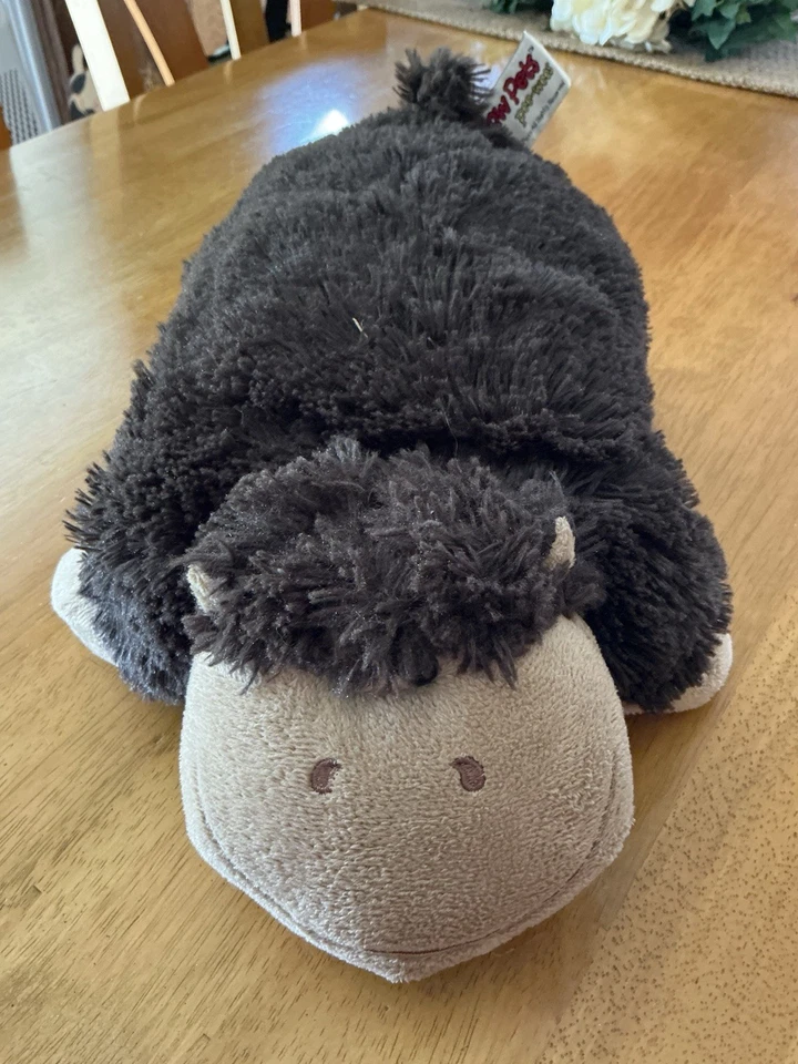 Pillow Pets Peewees Plush Silly Monkey Brown 11” - 2010 - Brown/Tan Monkey - Image 1 of 4