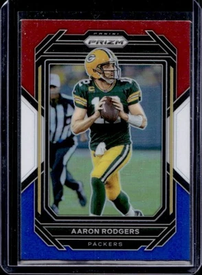 2023 Prizm Aaron Rodgers Red White and Blue #227 Jets - Image 1 of 2