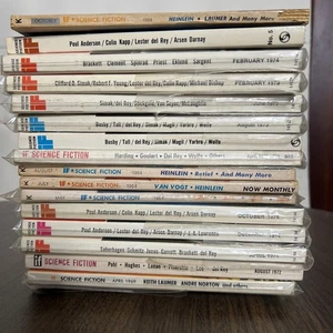 Worlds of IF Science Fiction Digest Lot x17 1964–74 Vintage SF US & U.K. Eds - Imagen 1 de 6