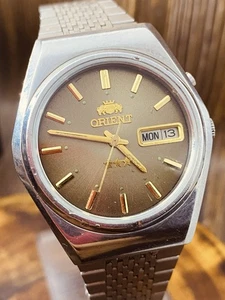 Vintage Orient Mechanical Automatic Movement Analog Dial Men Wrist Watch #8329 - Bild 1 von 24