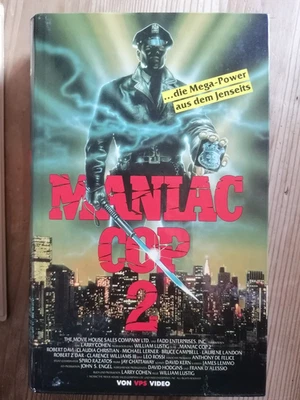 VHS RARITÄT: MANIAC COP 2 (1990) MIT BRUCE CAMPBELL (2. TEIL DER TRIOLOGIE) - Bild 1 von 2