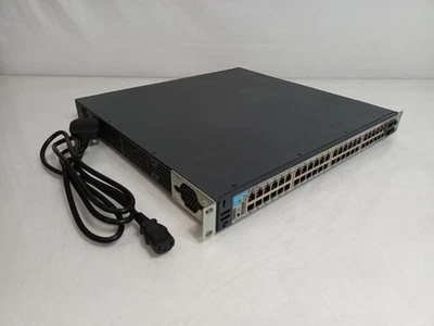 HP 3500yl-48G J8693A 48 Port PoE+ Gigabit Network Switch - With Rack Ears - Image 1 of 4