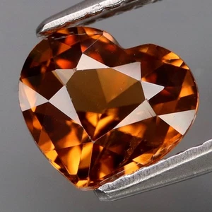 CLEAN! Natural Yellow Zircon HEART Facet&Rose Cut 2Faces in One Piece 1.86Ct. - Imagen 1 de 4