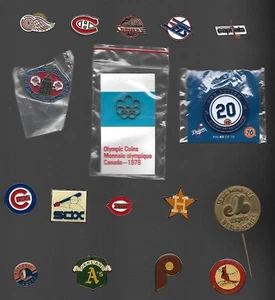 NHL HOCKEY MLB BASEBALL CFL FOOTBALL OLYMPIC LOGO PIN + MIX SEE LIST - Picture 1 of 19