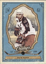 2009-10 Upper Deck Champ's Blue Jackets Hockey Card #30 Rick Nash