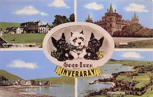 Postkarte Vintage (1) Schottland, Argyll Viel Glück aus Inveraray verschickt (#626) - Bild 1 von 2