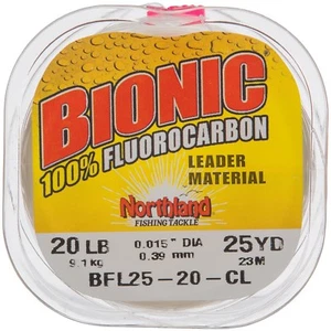 Líder de fluorocarbono de prueba Northland Fishing Tackle Bionic 20 libras - carrete de 25 yardas NUEVO - Imagen 1 de 1