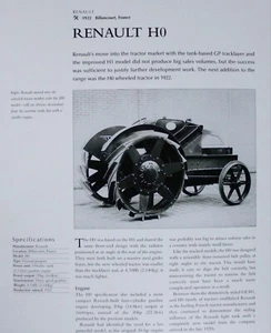 Renault Traktor Bild Artikel Blatt vergriffen Bauernhof Wandbild Deko Display - Bild 1 von 1