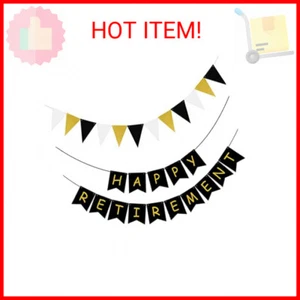 Happy Retirement Banner Retirement Theme Party Decorations Kit Retirement Party - Picture 1 of 2