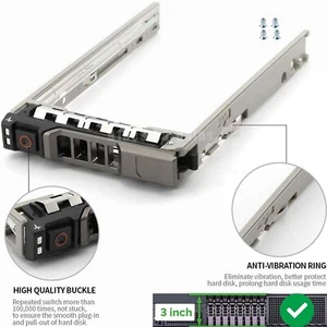 2.5" 8FKXC 08FKXC SAS SATA Drive Caddy For Dell PowerEdge R520 R620 R720 R720XD - Picture 1 of 8