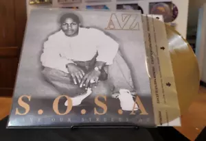 AZ - SOSA Save Our Streets AZ Gold Color Vinyl 1LP /500 Inner and Outer Sleeves - Imagen 1 de 10