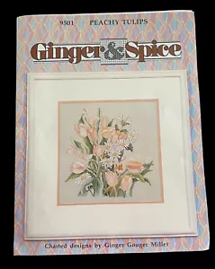 Cross stitch kit Ginger & Spice Peachy Tulips #9501 NIP - Bild 1 von 2