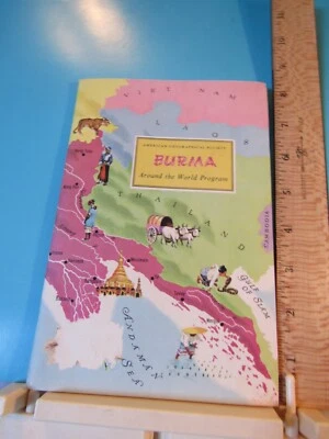 Burma AMERICAN GEOGRAPHICAL SOCIETY AROUND THE WORLD PROGRAM 1959 w/ stamps - Image 1 of 4