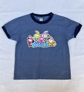Rare 80s Snorks Ringer Shirt Classic Retro Kids Cartoon TV Show Funny Comics - Picture 1 of 6